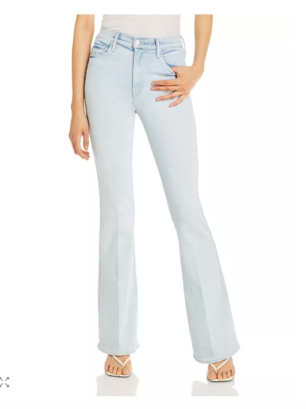 Mother The Super Cruiser Double Heel High Rise Flare Jeans